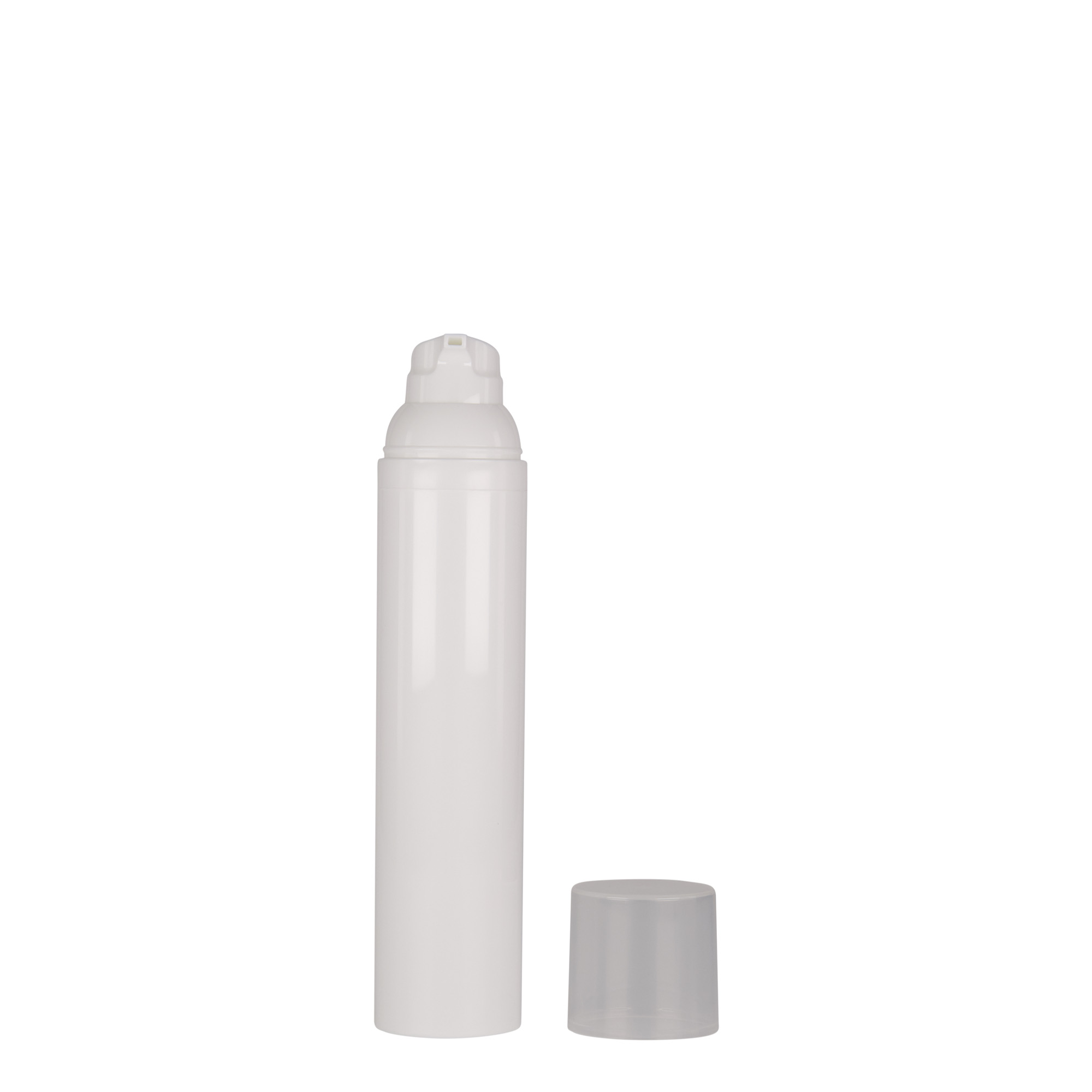 Flacon airless 100 ml 'Mezzo', plastique PP, blanc Flacon airless 100 ml 'Mezzo', plastique PP, blanc
