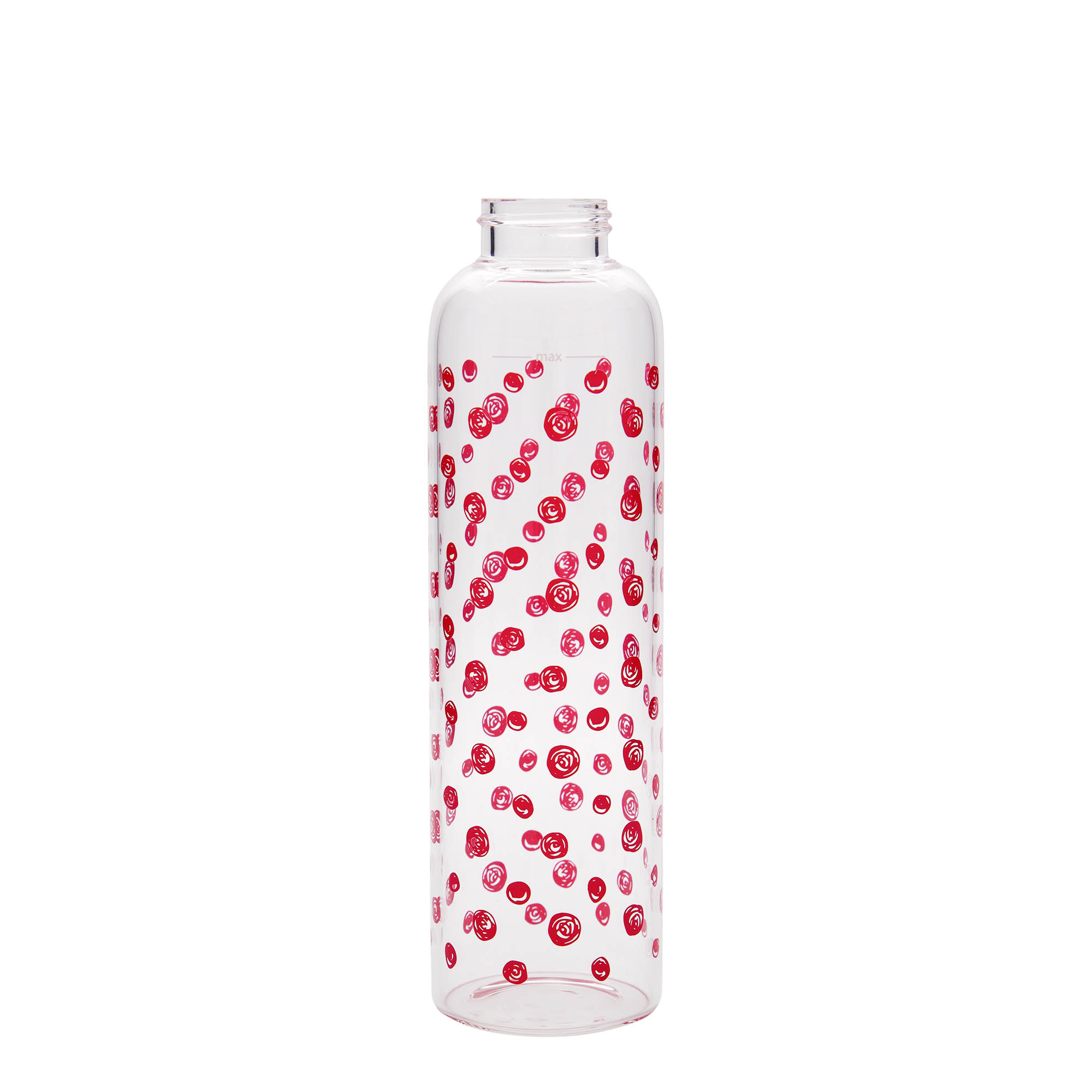 Drinkfles 'Perseus', 500 ml, motief: Rode stippen, monding: schroefsluiting