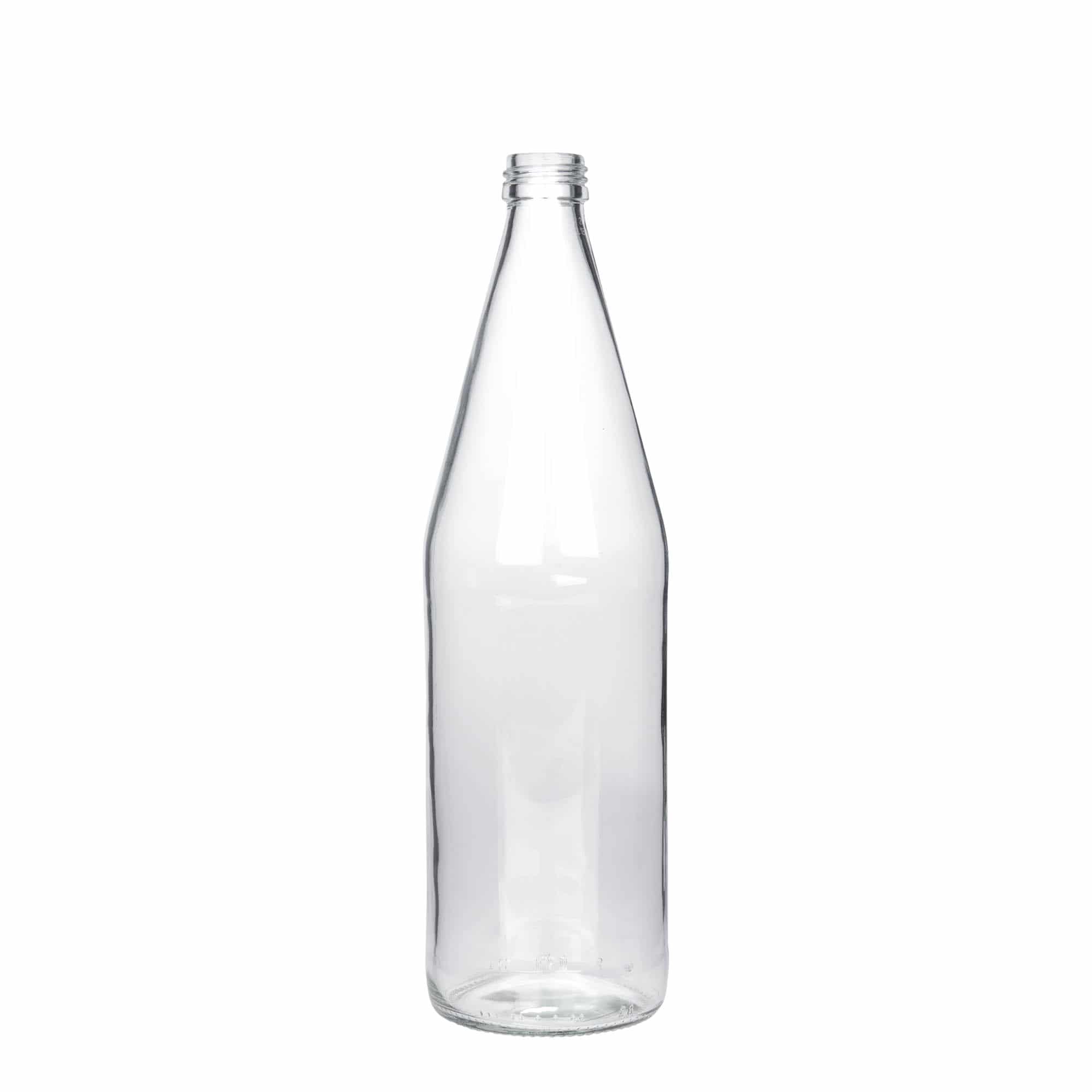 Universele fles wortelvorm, 750 ml, glas, monding: PP 28