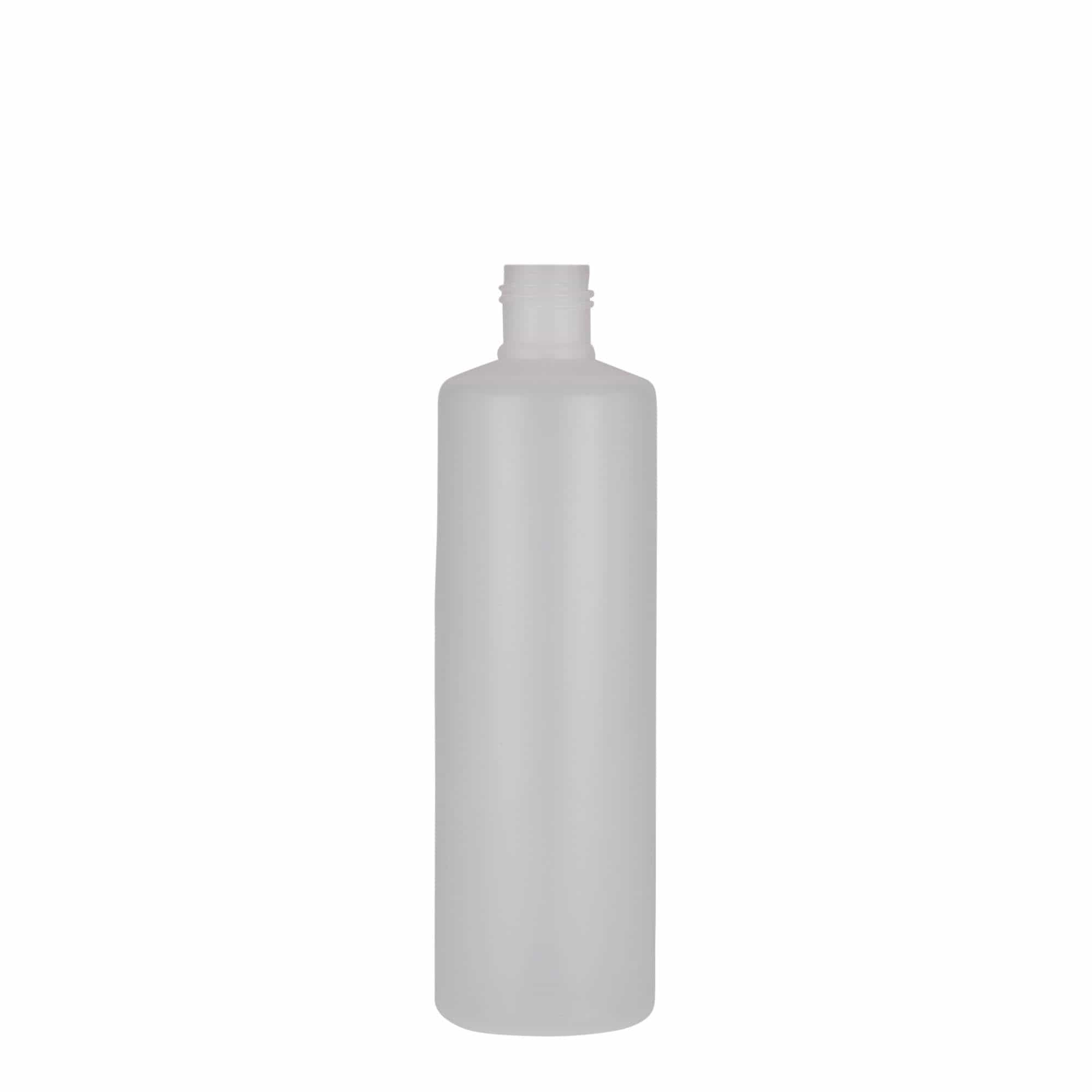 Ronde fles, 250 ml, PE-kunststof, naturel, monding: schroefsluiting Ronde fles, 250 ml, PE-kunststof, naturel, monding: schroefsluiting