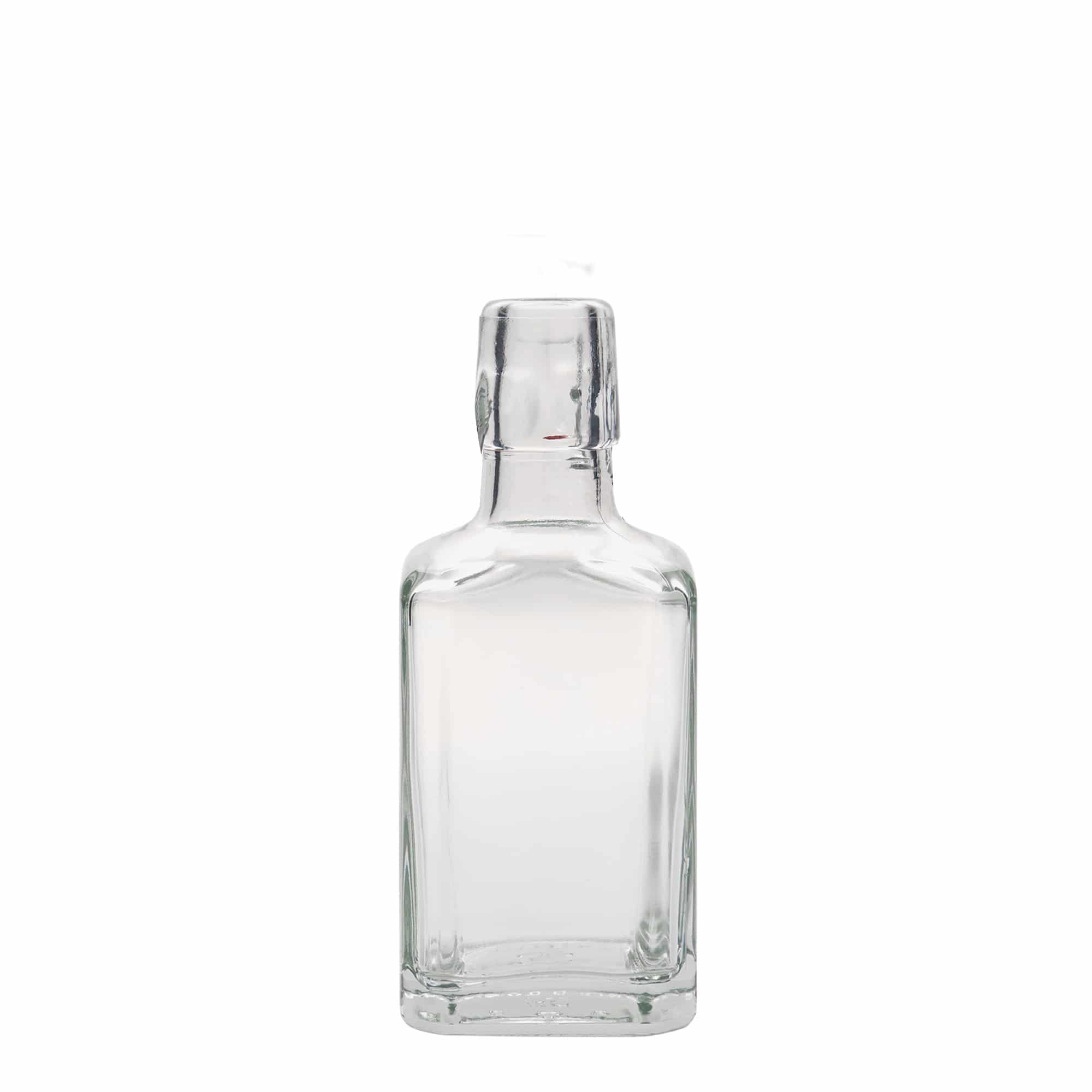 Glazen fles 'Rialto', 250 ml, vierkant, monding: beugelsluiting Glazen fles 'Rialto', 250 ml, vierkant, monding: beugelsluiting