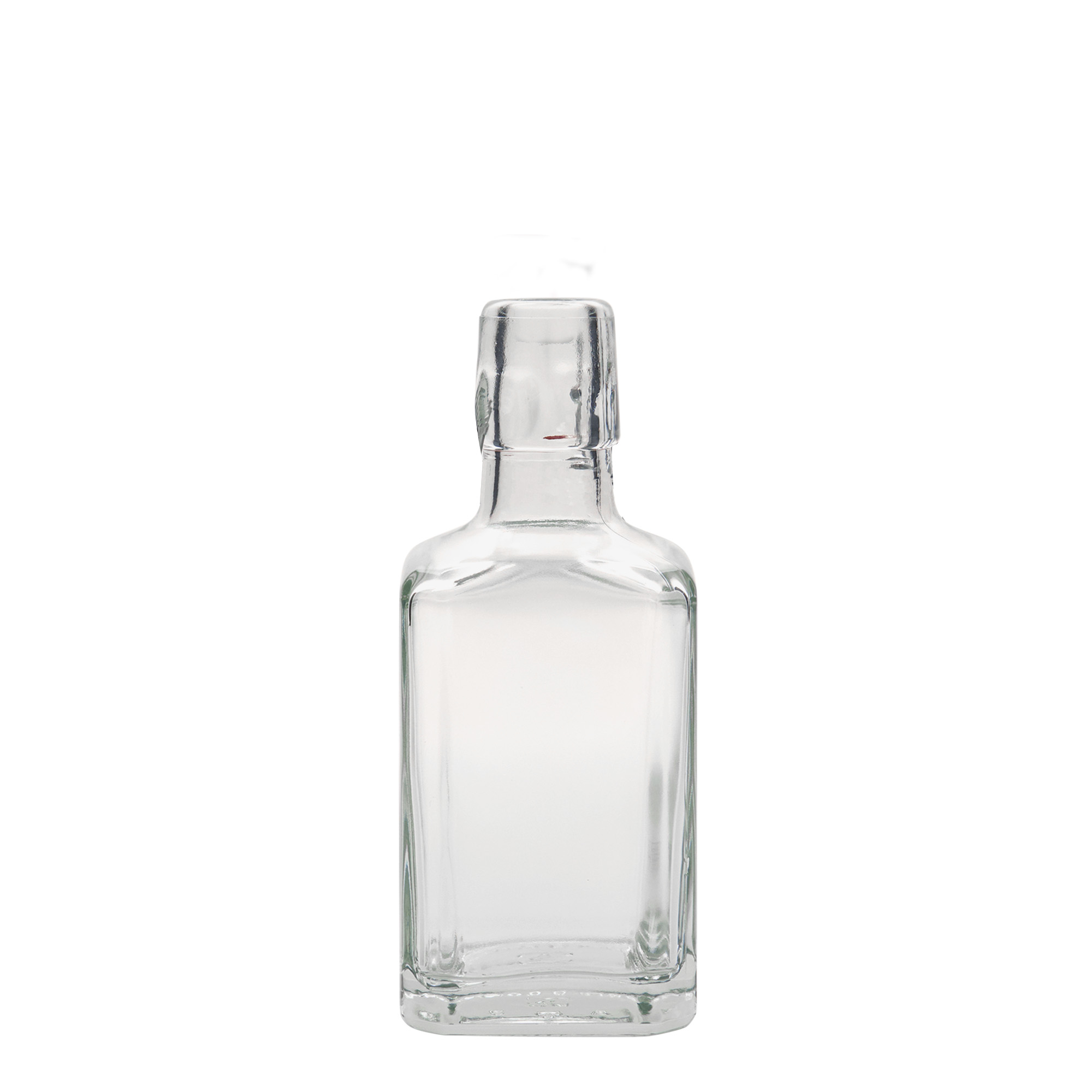 Glazen fles 'Rialto', 250 ml, vierkant, monding: beugelsluiting Glazen fles 'Rialto', 250 ml, vierkant, monding: beugelsluiting