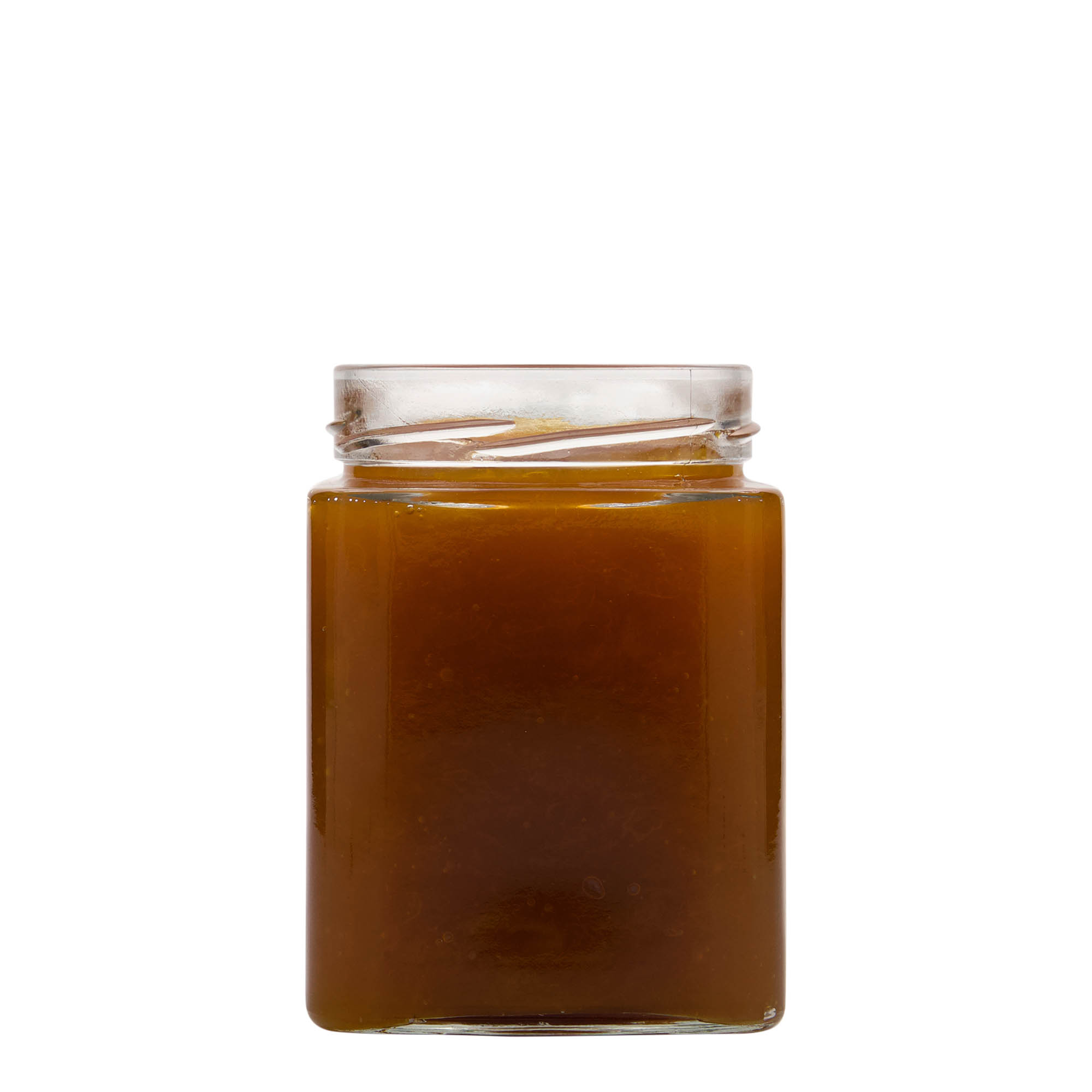 Vierkante pot 'Ikarus', 580 ml, monding: deep-twist-off (DTO 82) Vierkante pot 'Ikarus', 580 ml, monding: deep-twist-off (DTO 82)