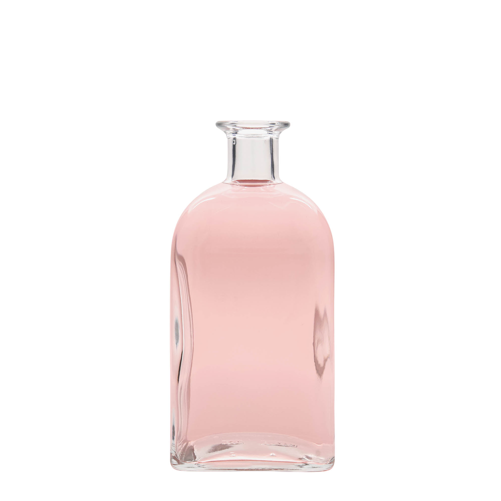 Bouteille en verre apothicaire 'Carré', carrée 700 ml, bouchage: bouchon Bouteille en verre apothicaire 'Carré', carrée 700 ml, bouchage: bouchon
