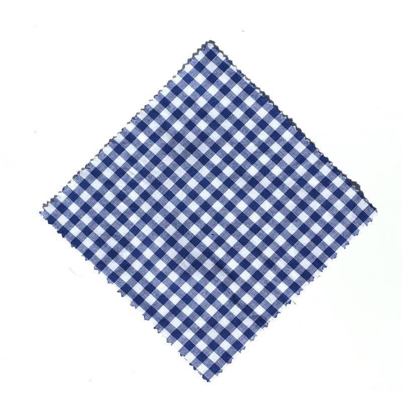 Napperon à carreaux 12x12, carré, tissu, bleu foncé, bouchage: TO38-TO53 Napperon à carreaux 12x12, carré, tissu, bleu foncé, bouchage: TO38-TO53