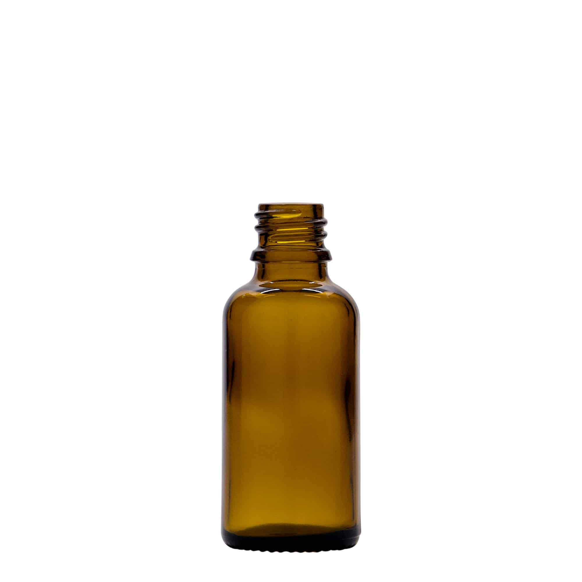 Flacon pharmaceutique 30 ml avec pompe de lotion, verre, marron, bouchage: DIN 18 Flacon pharmaceutique 30 ml avec pompe de lotion, verre, marron, bouchage: DIN 18