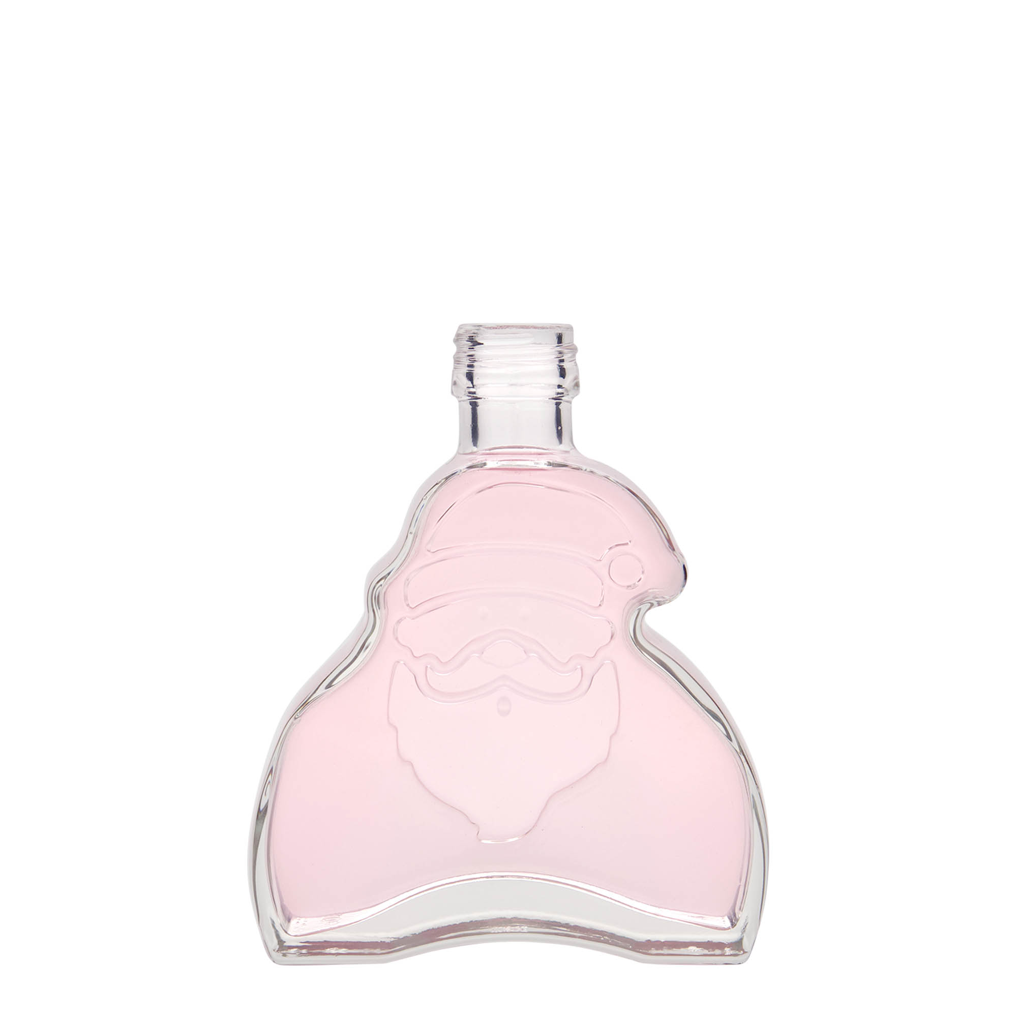 Glazen fles 'Santa Claus', 200 ml, monding: PP 28 Glazen fles 'Santa Claus', 200 ml, monding: PP 28