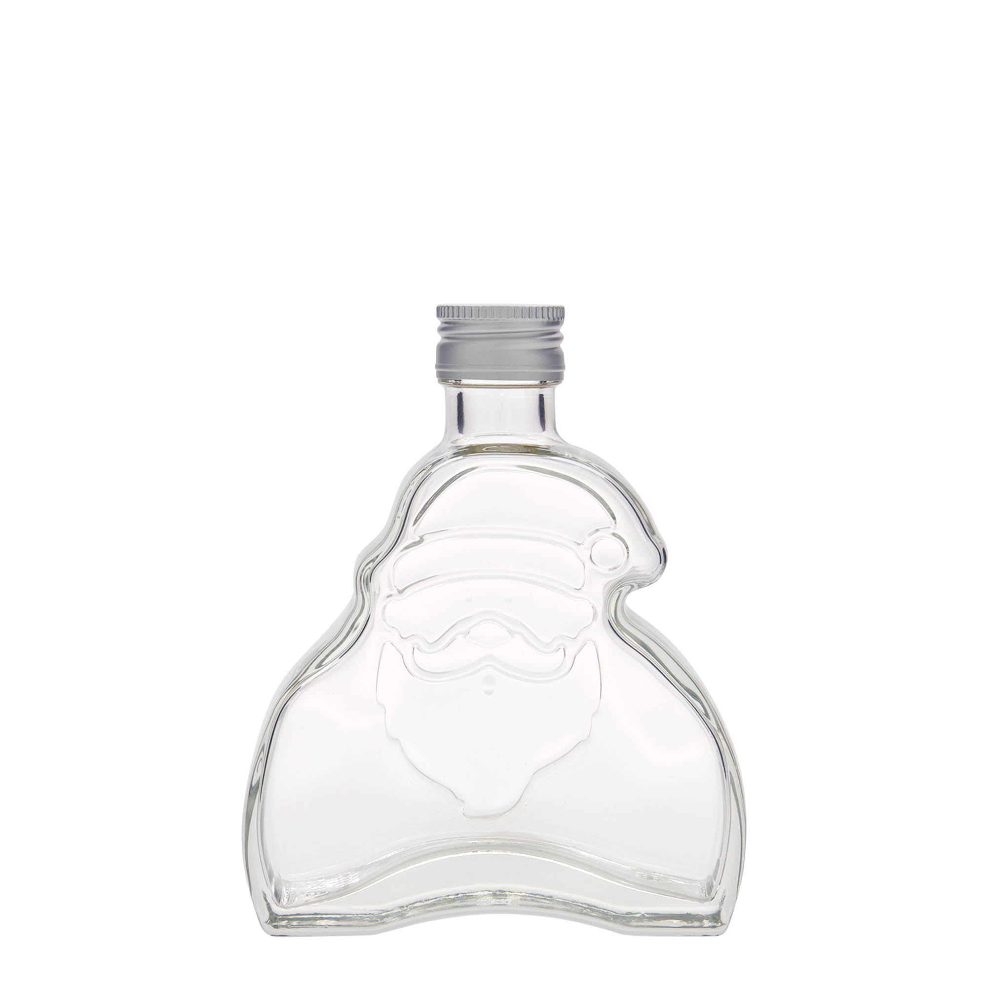 Glazen fles 'Santa Claus', 200 ml, monding: PP 28 Glazen fles 'Santa Claus', 200 ml, monding: PP 28