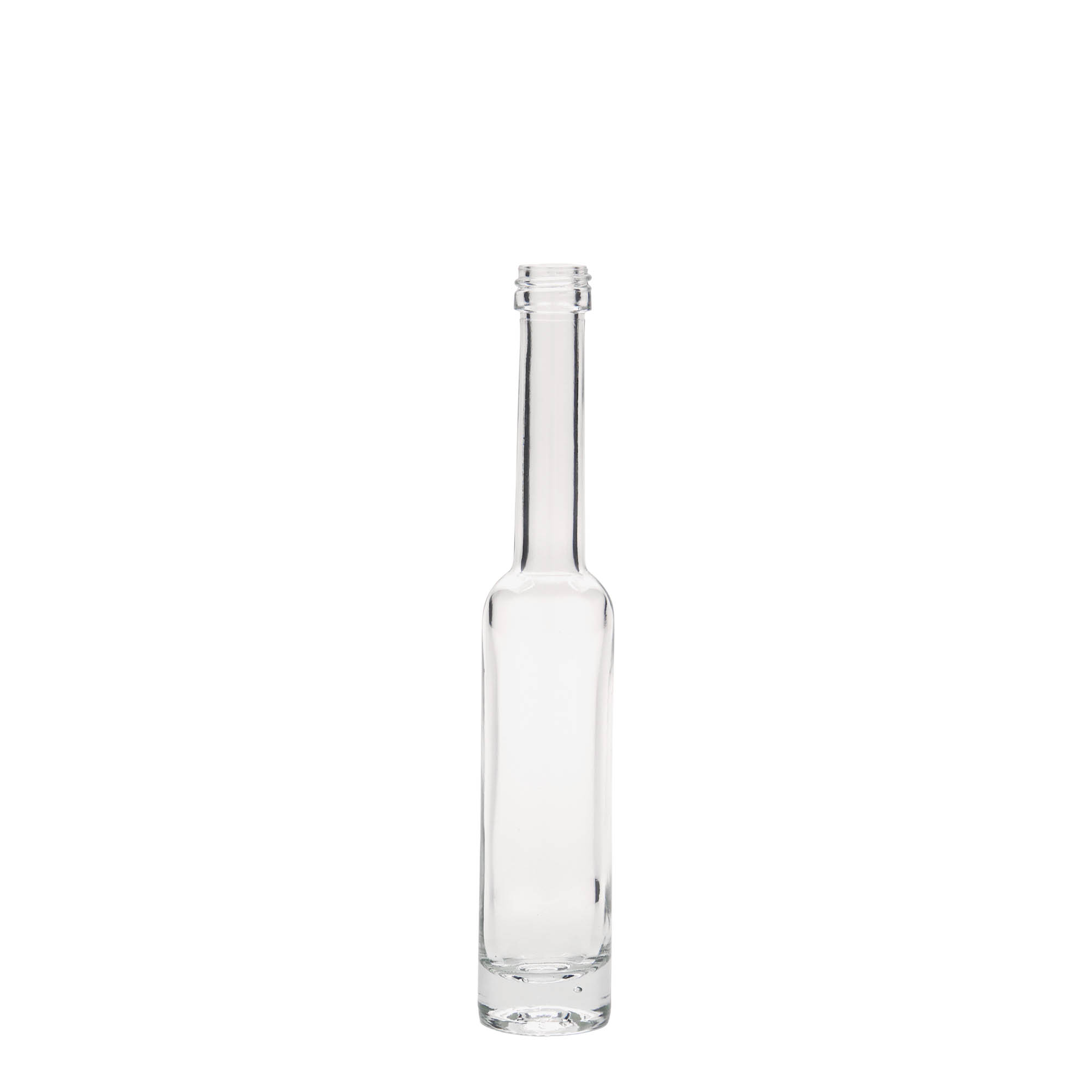 Glazen fles 'Platina', 40 ml, monding: PP 18 Glazen fles 'Platina', 40 ml, monding: PP 18