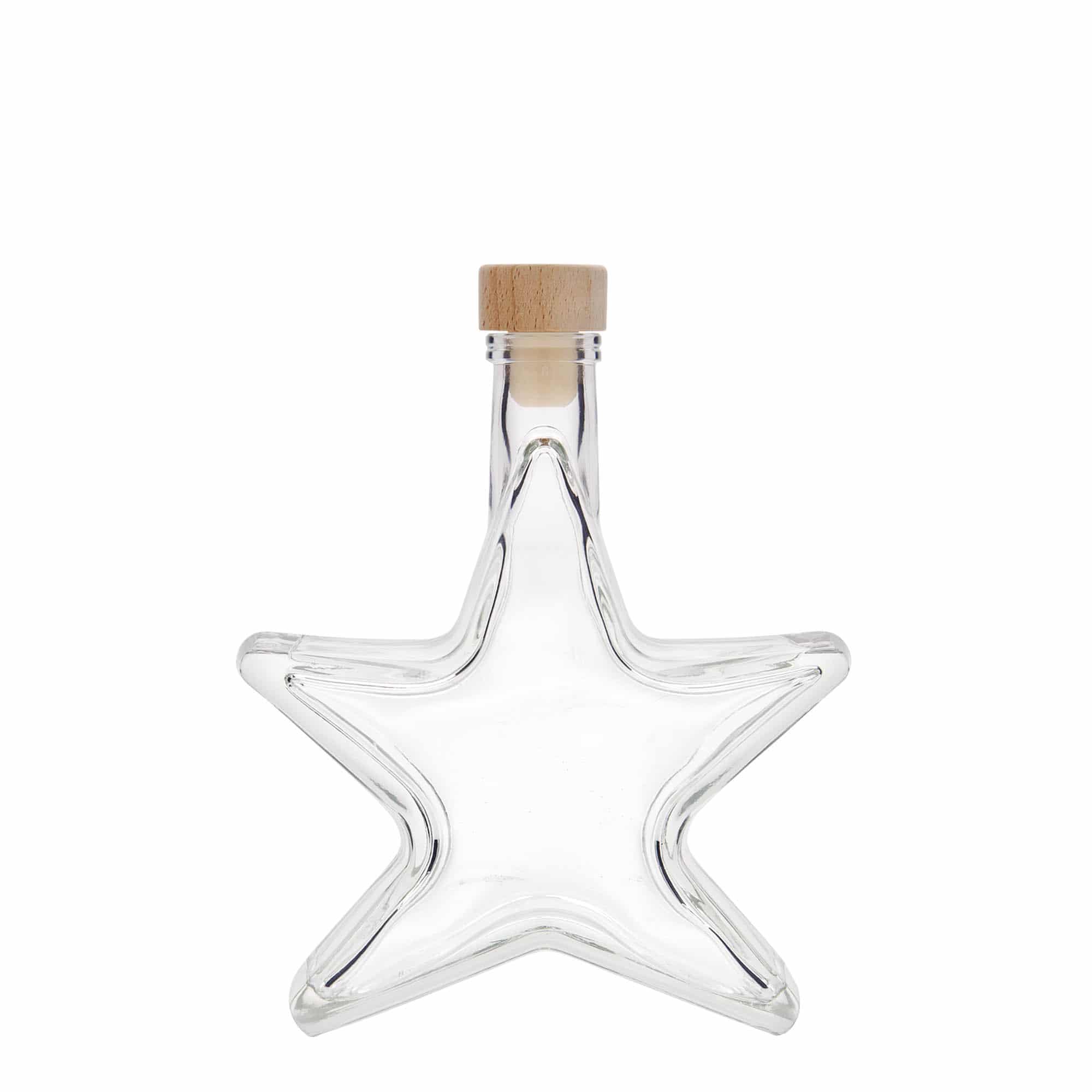 Bouteille en verre 200 ml « Étoile », bouchage: bouchon