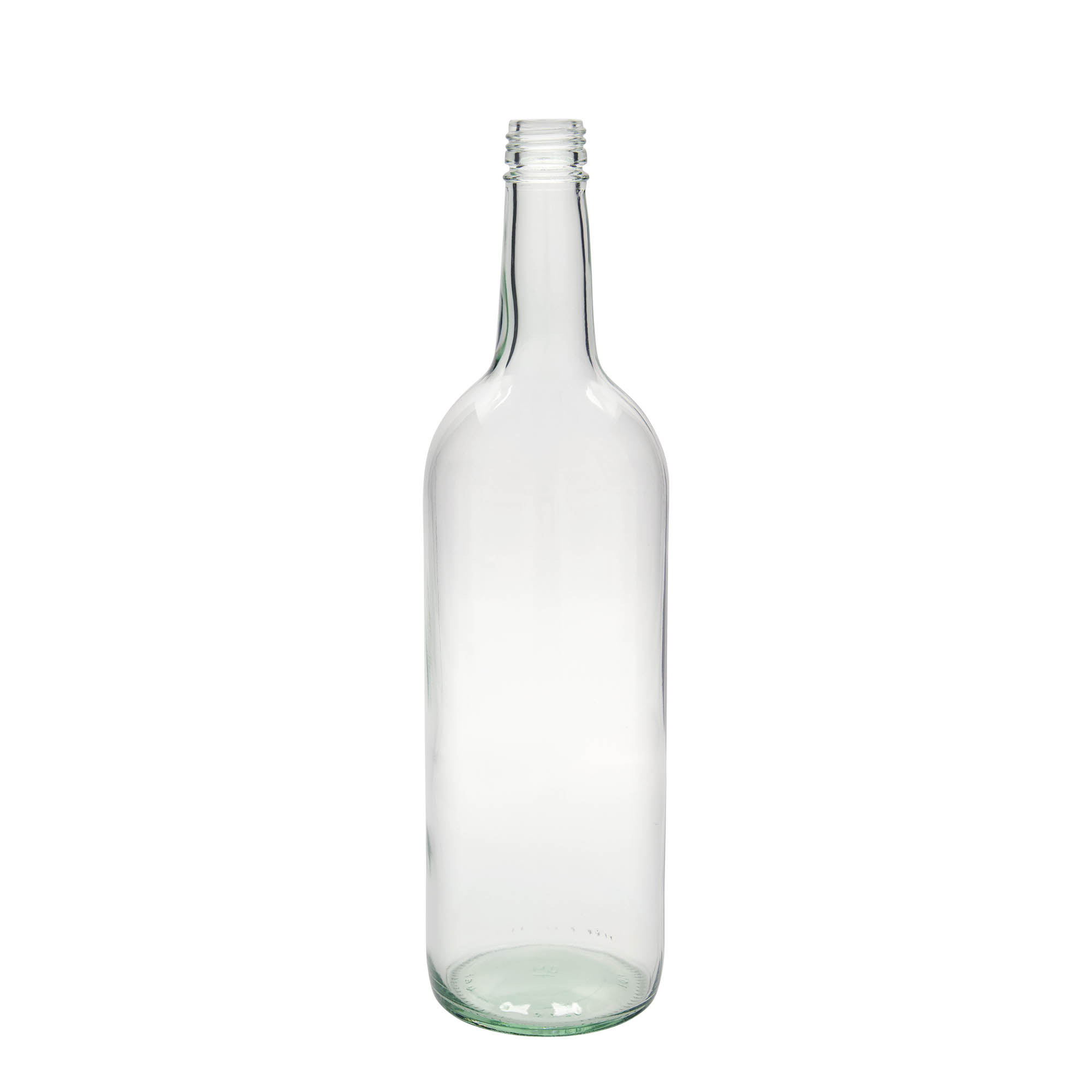 Bouteille universelle 1 000 ml, verre, bouchage: PP 28 Bouteille universelle 1 000 ml, verre, bouchage: PP 28