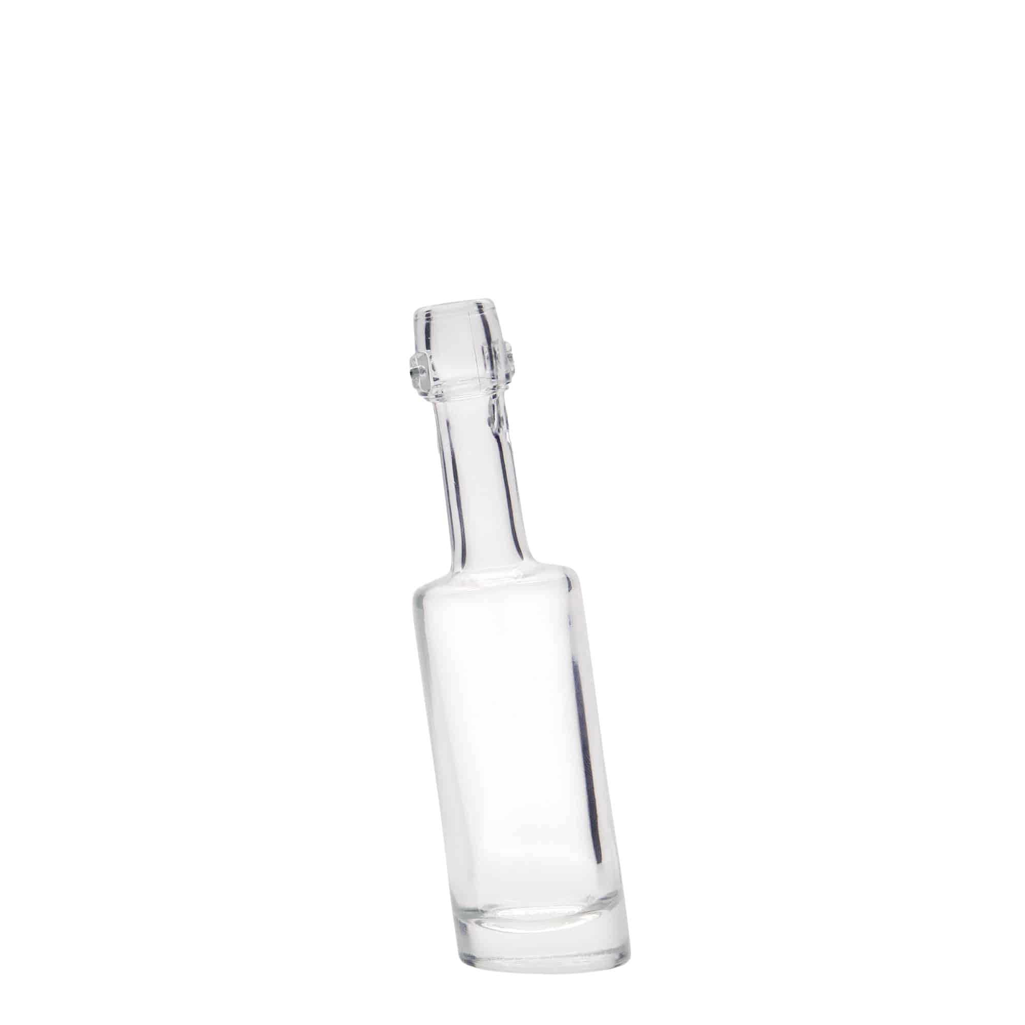 Glazen fles 'Bounty', 40 ml, monding: beugelsluiting