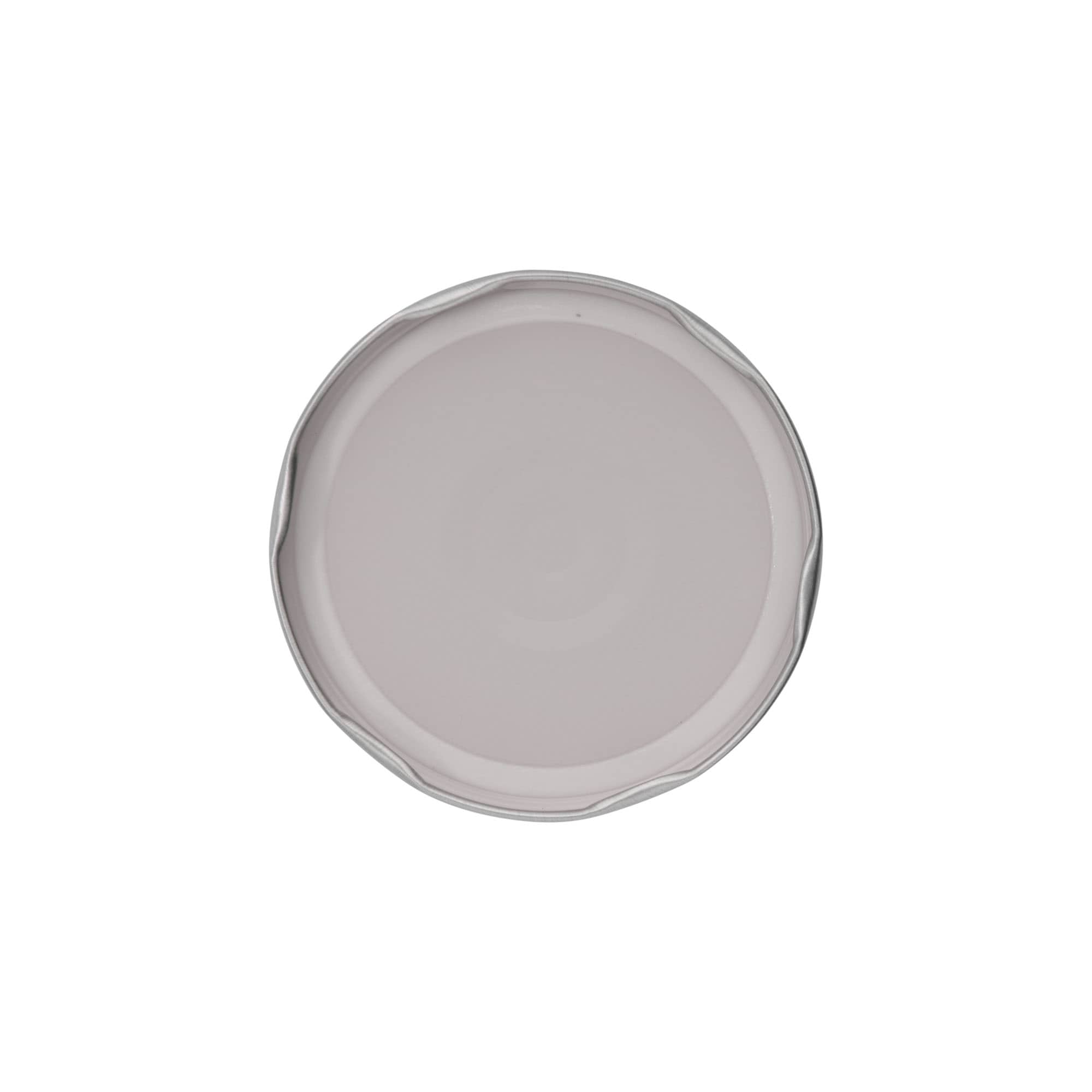 Twist-offdeksel, blik, zilver, voor monding: TO 82 Twist-offdeksel, blik, zilver, voor monding: TO 82