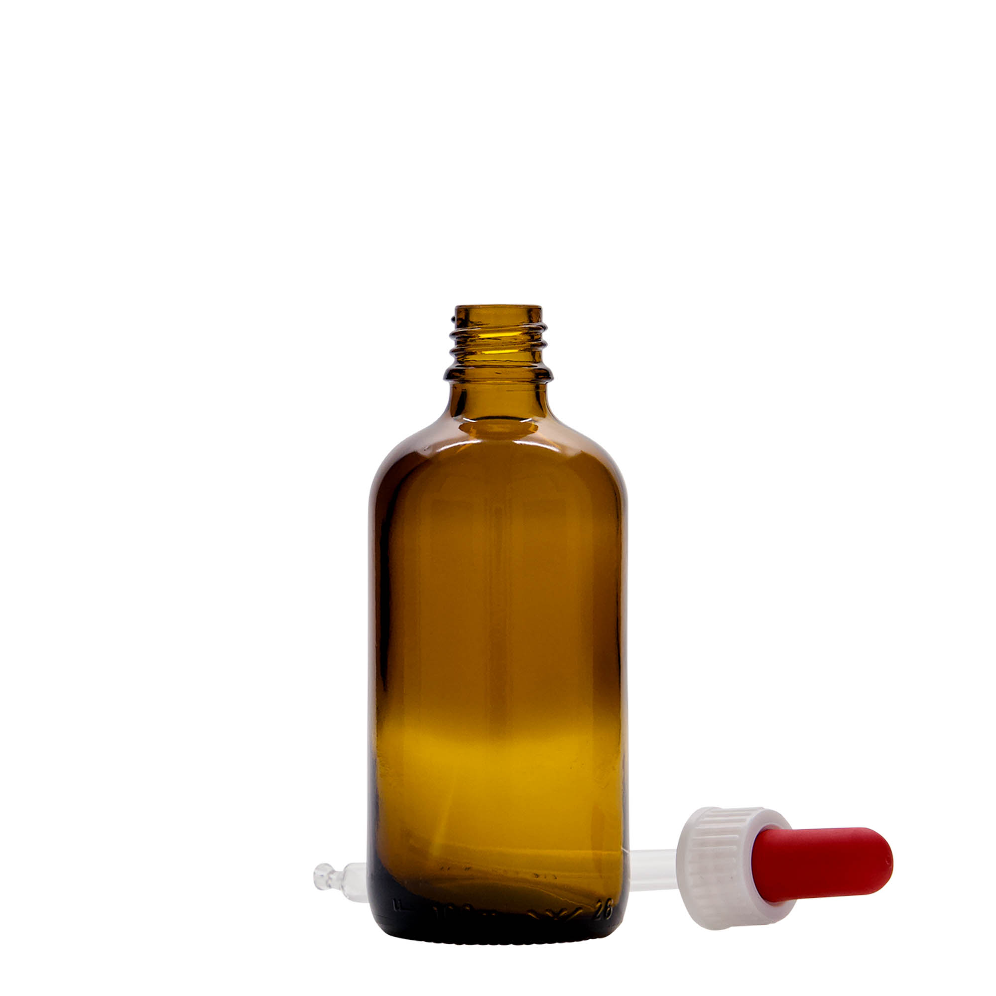Pipetflesje medicijn, 100 ml, glas, bruin-rood, monding: DIN 18 Pipetflesje medicijn, 100 ml, glas, bruin-rood, monding: DIN 18