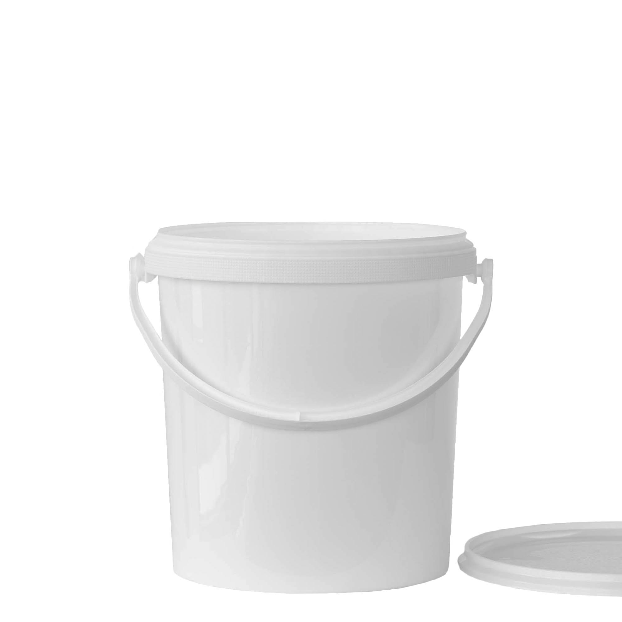 Emmer, 6 l, PP-kunststof, wit Emmer, 6 l, PP-kunststof, wit