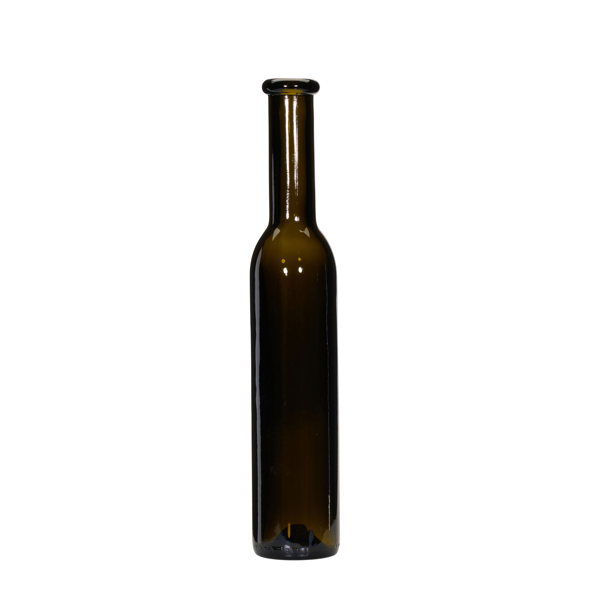 Bouteille en verre 250 ml 'Rocky', vert antique, bouchage: bouchon