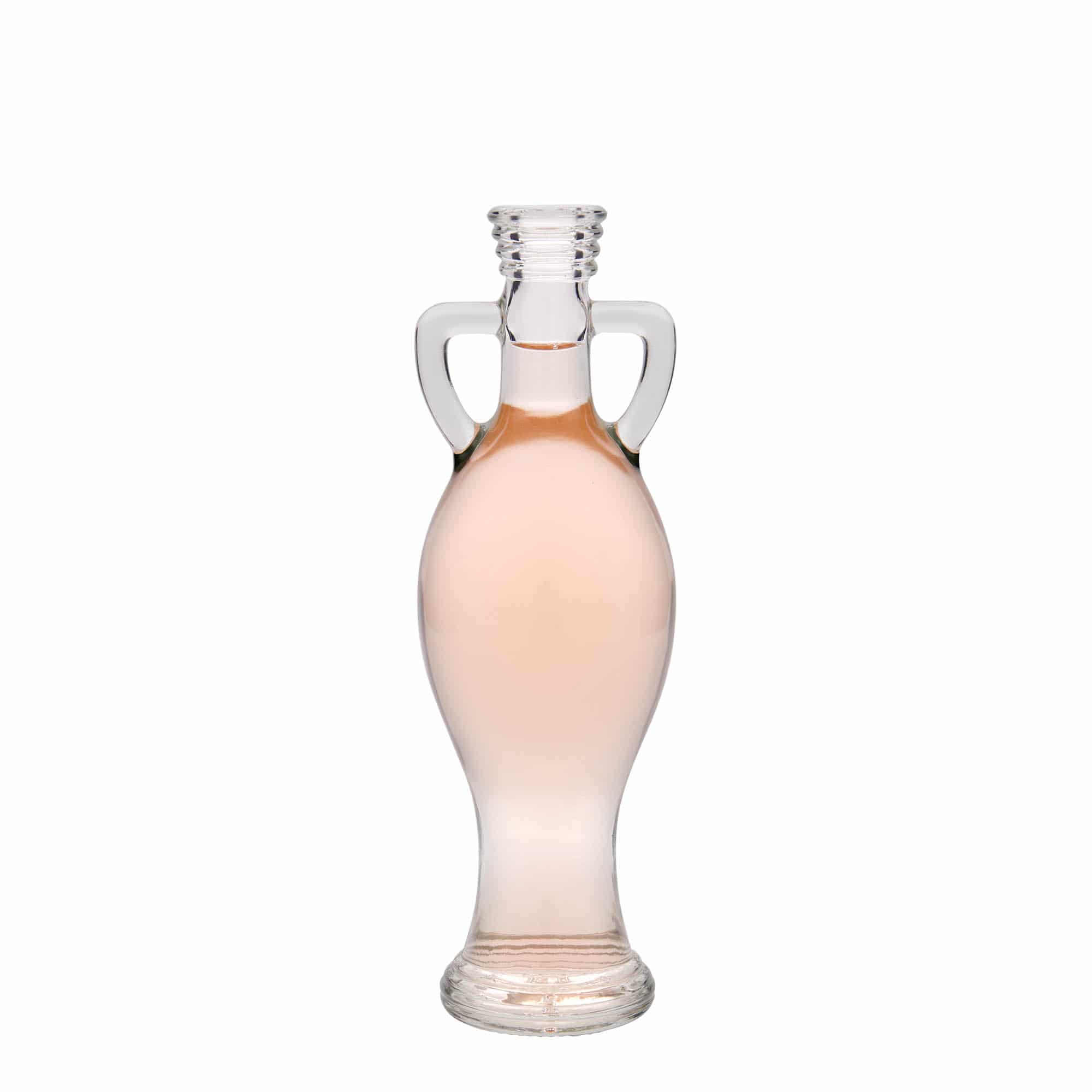Glazen fles 'Amphore', 200 ml, monding: kurk