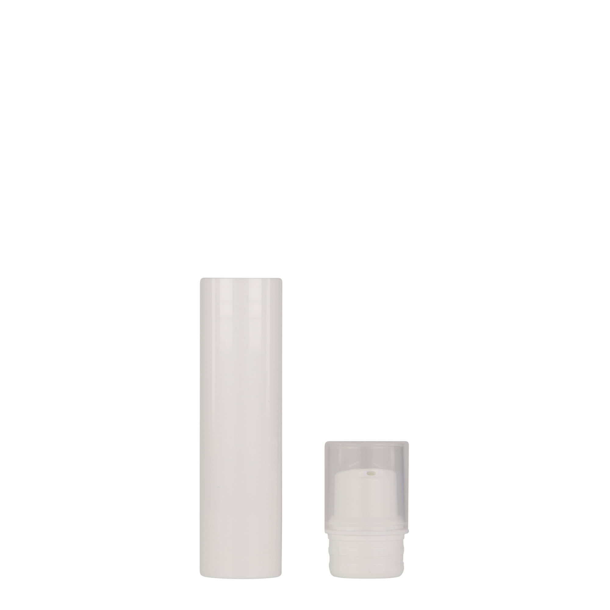 Flacon airless 15 ml 'Nano', plastique PP, blanc Flacon airless 15 ml 'Nano', plastique PP, blanc