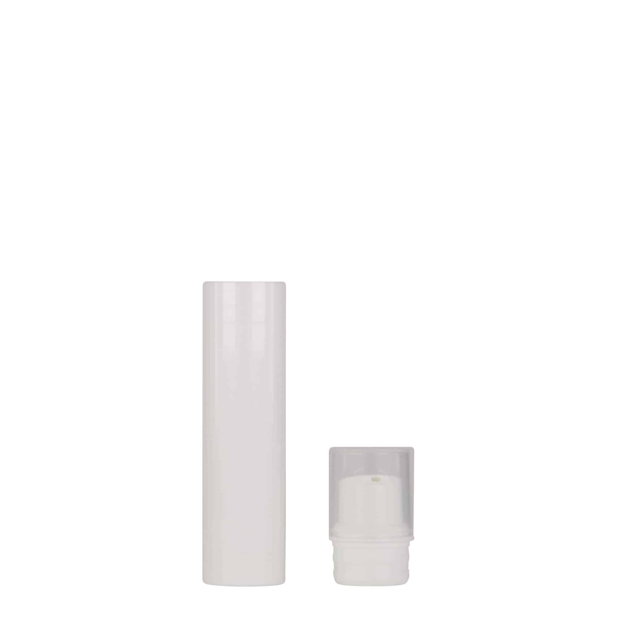 Flacon airless 15 ml 'Nano', plastique PP, blanc
