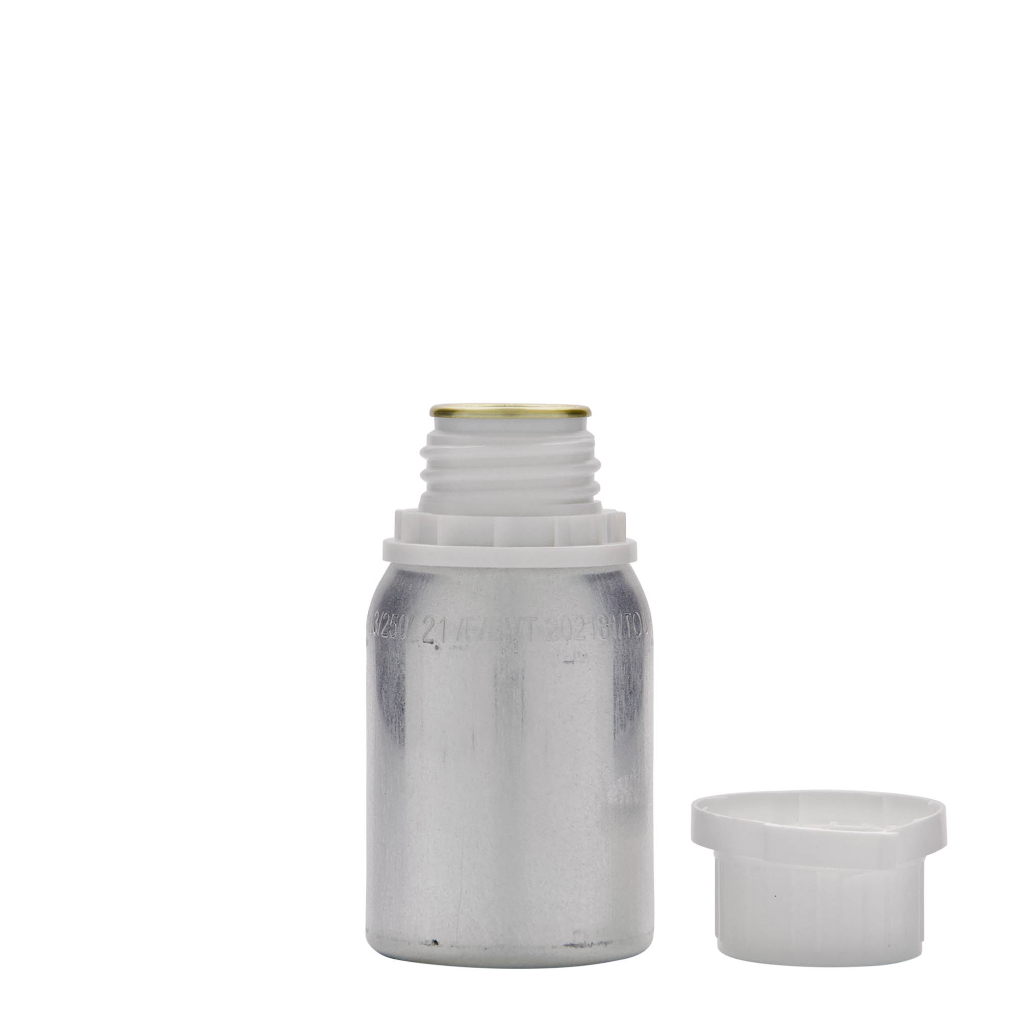 Bouteille en aluminium 125 ml, métal, argenté, bouchage: DIN 32 Bouteille en aluminium 125 ml, métal, argenté, bouchage: DIN 32