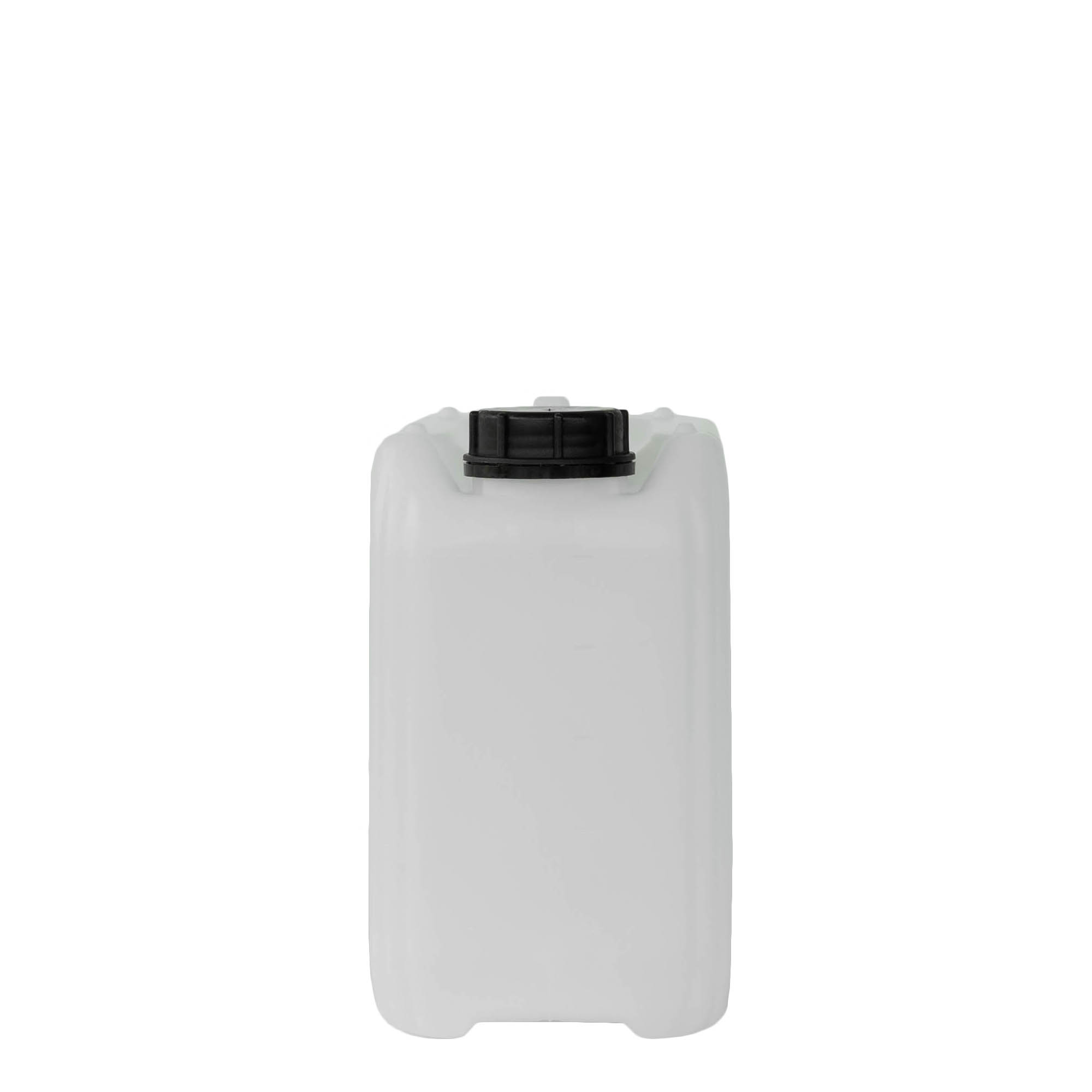 Bidon 5 l, rectangulaire, plastique PEHD, nature, bouchage: ND 55 Bidon 5 l, rectangulaire, plastique PEHD, nature, bouchage: ND 55