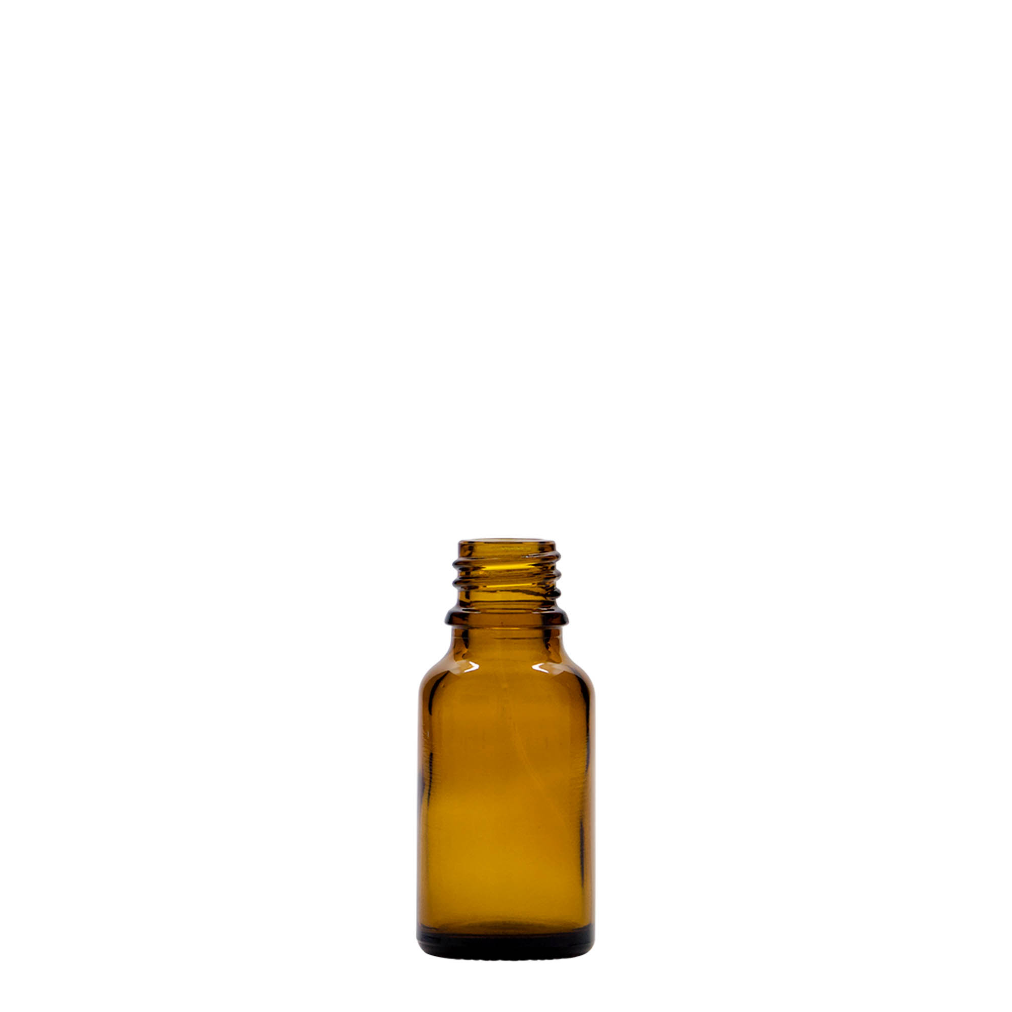 Medicijnfles, 15 ml, glas, bruin, monding: DIN 18 Medicijnfles, 15 ml, glas, bruin, monding: DIN 18
