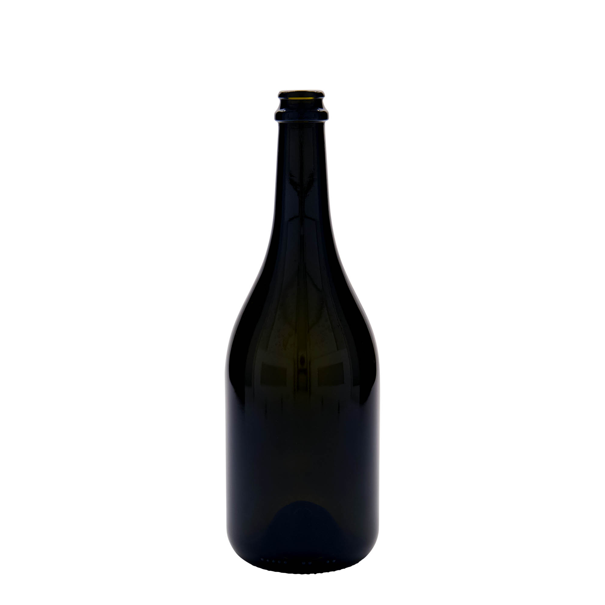 Bierflesje 'Horta', 750 ml, glas, antiekgroen, monding: kroonkurk Bierflesje 'Horta', 750 ml, glas, antiekgroen, monding: kroonkurk