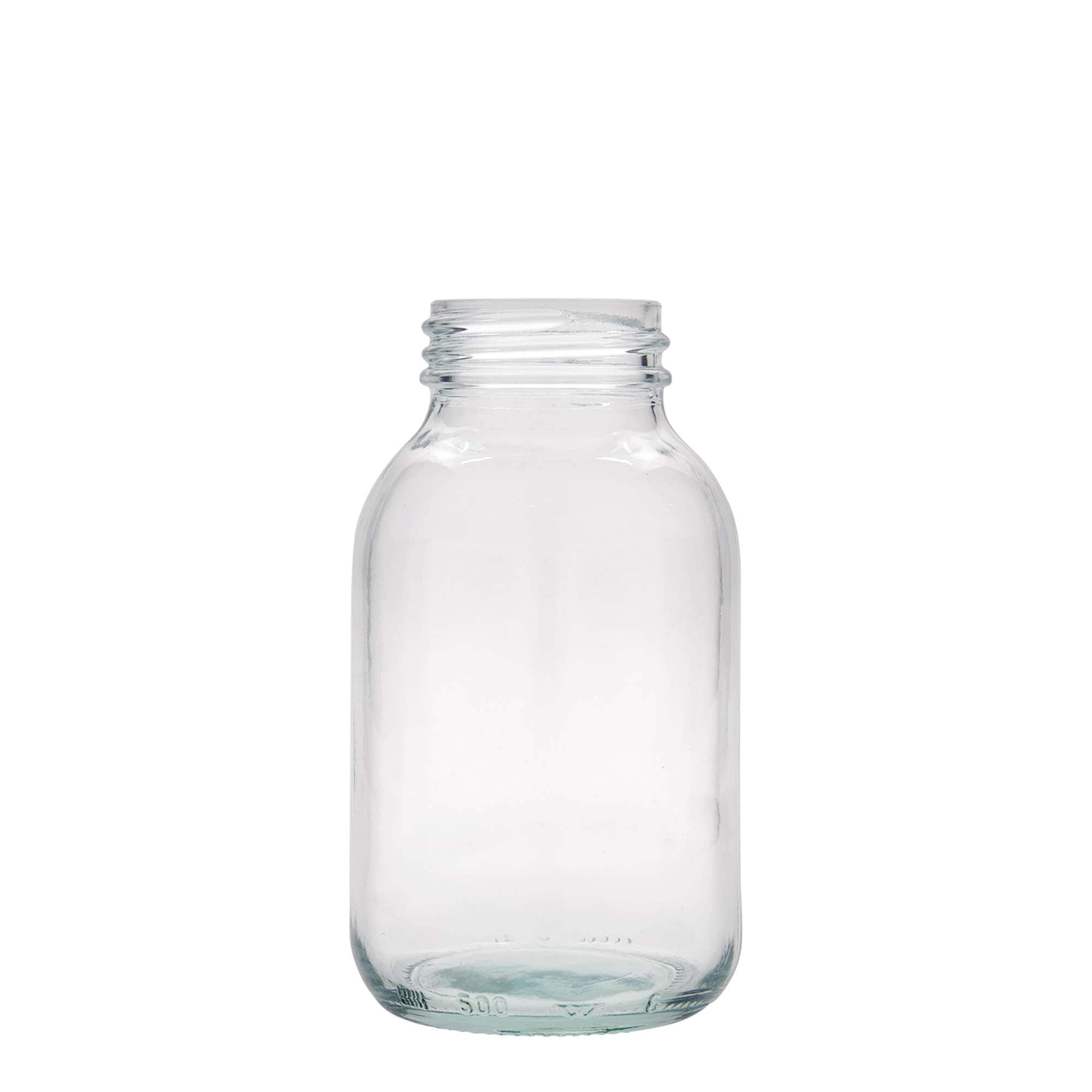 Bocal à col large 500 ml, bouchage: DIN 55