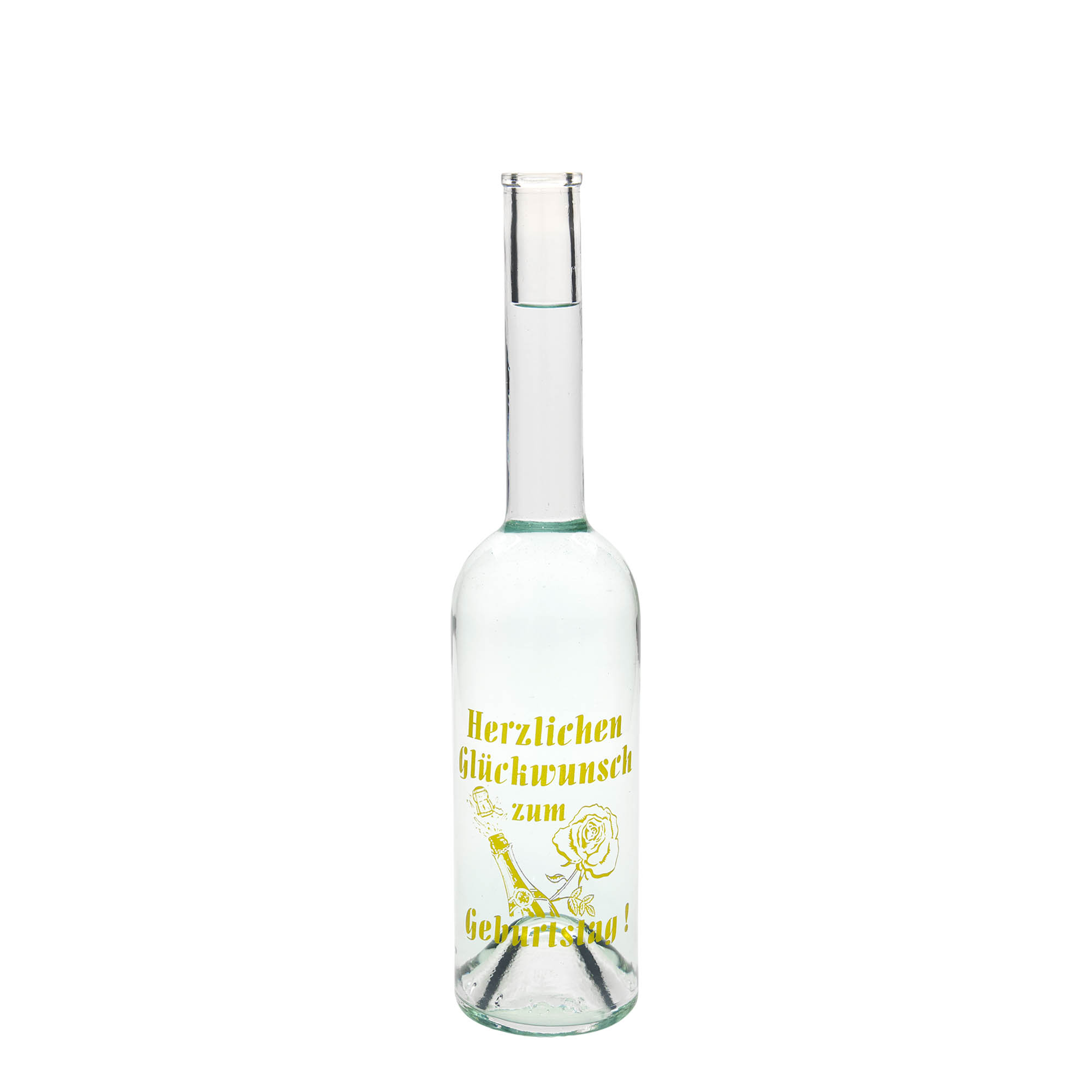 Bouteille en verre Maximo imprimée 500 ml 'Carnaval', bouchage: bouchon Bouteille en verre Maximo imprimée 500 ml 'Carnaval', bouchage: bouchon