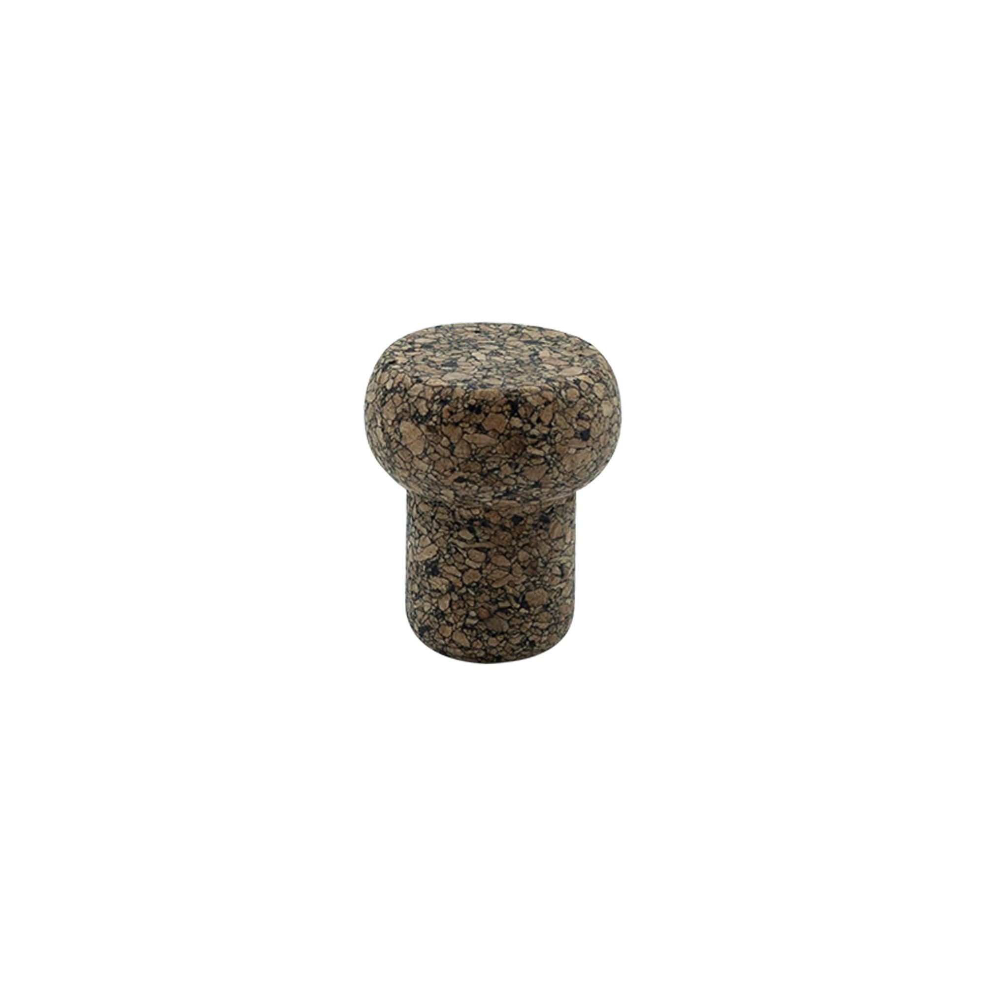 Dopkurk 'Barrel', 19,5 mm, Corkcoal, voor monding: kurk Dopkurk 'Barrel', 19,5 mm, Corkcoal, voor monding: kurk