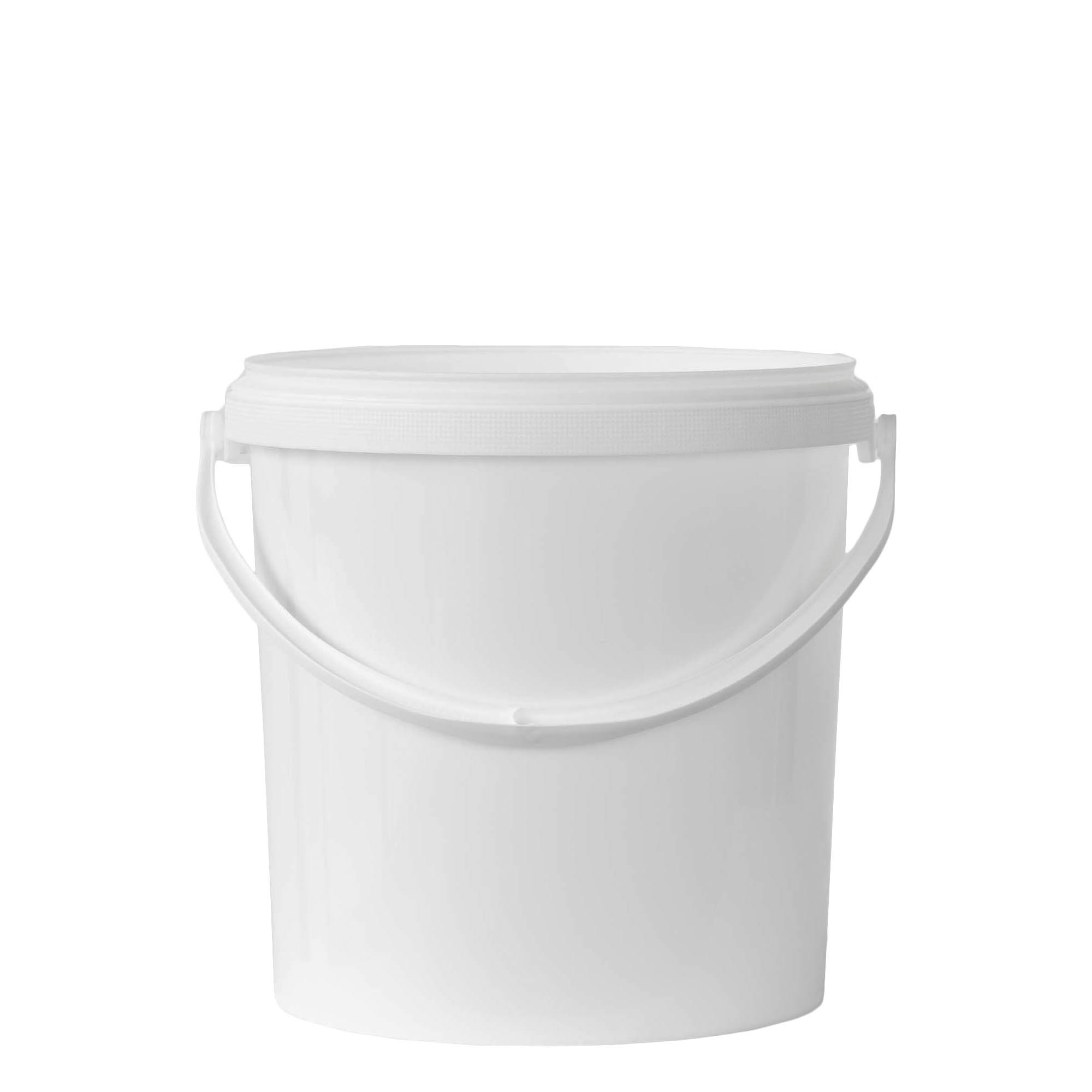 Emmer, 10 l, PP-kunststof, wit Emmer, 10 l, PP-kunststof, wit