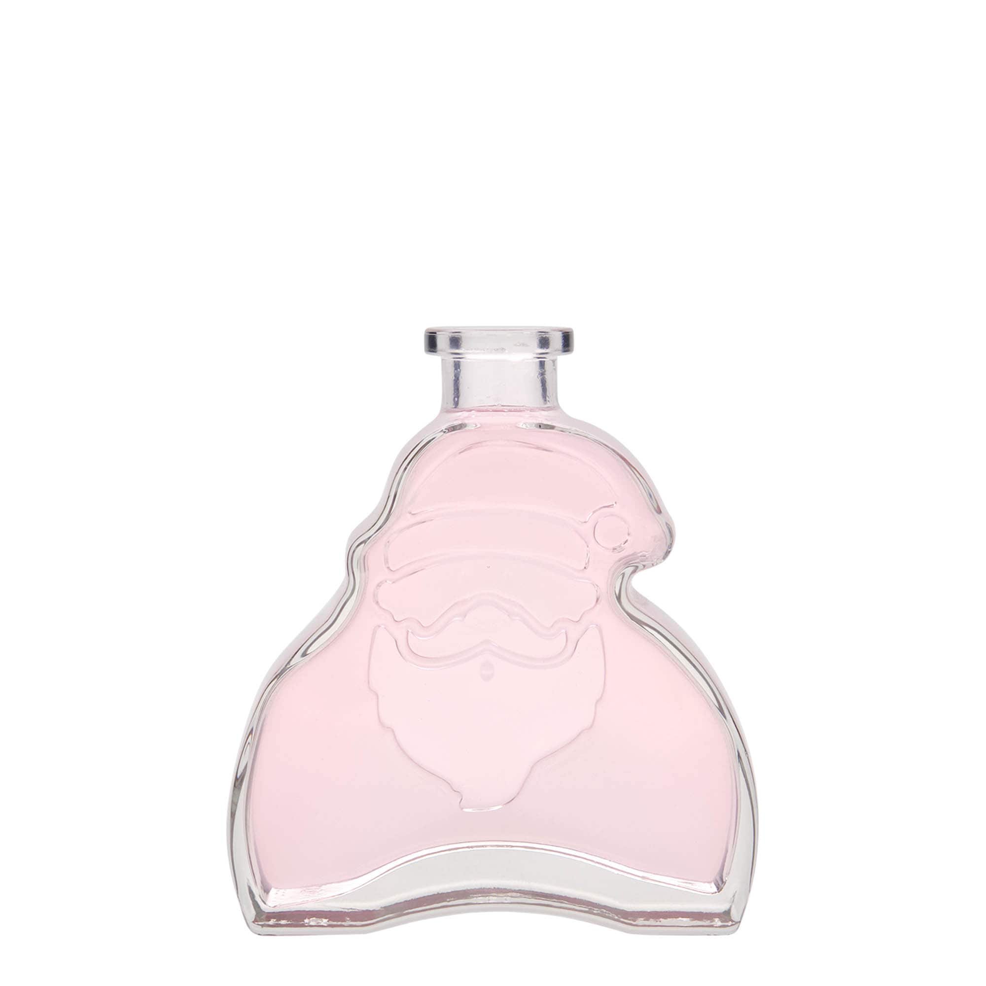 Bouteille en verre 200 ml 'Santa Claus', bouchage: bouchon