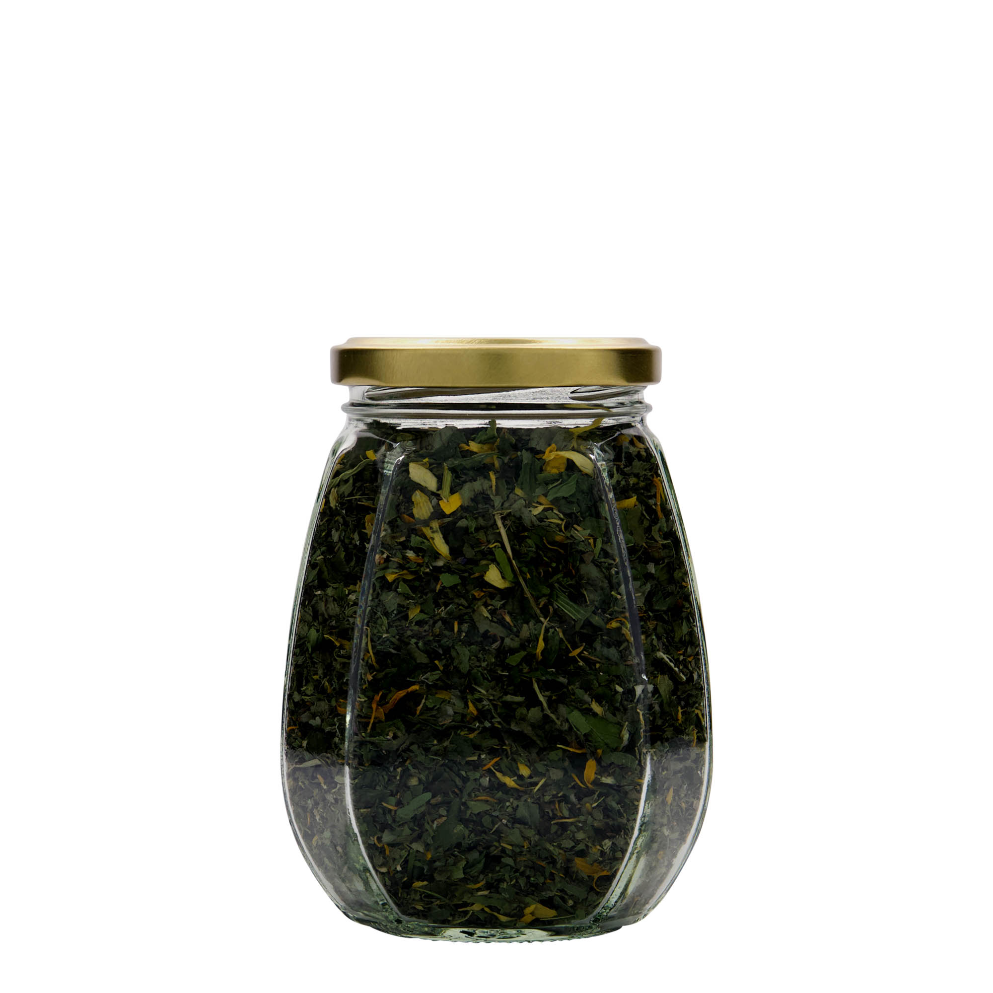 Sierglas, 385 ml, zeshoekig, monding: twist-off (TO 63)