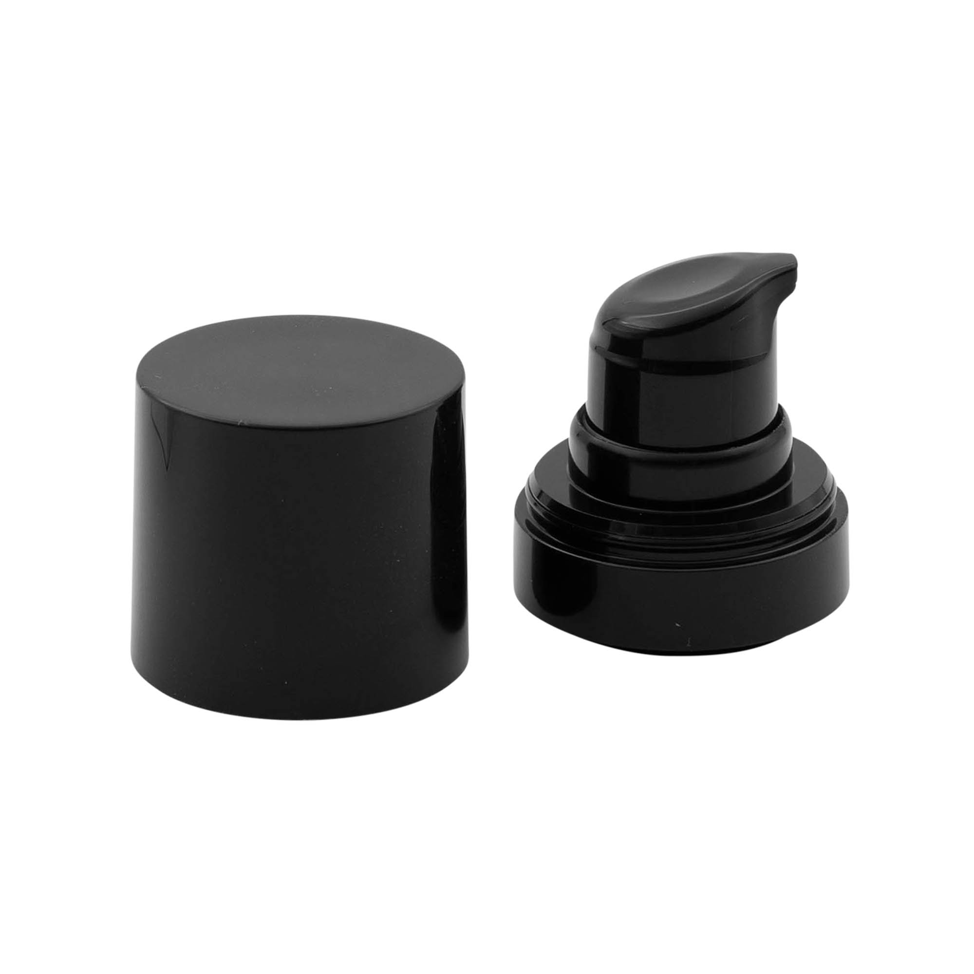 Flacon airless tête de pompe 'Micro', plastique PP, noir Flacon airless tête de pompe 'Micro', plastique PP, noir