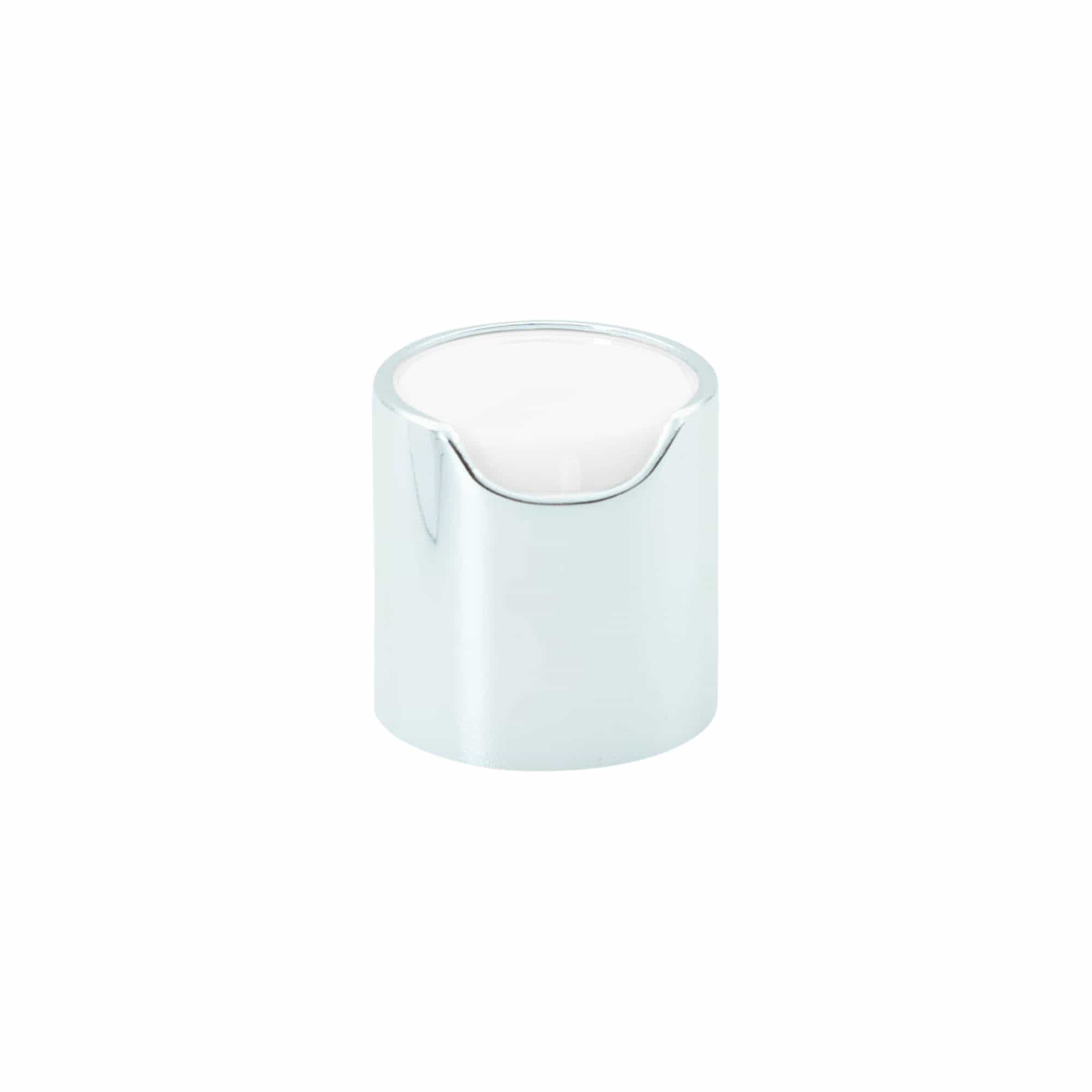 Bougage à vis Disc Top, plastique PP, argenté, pour bouchage: 24/410